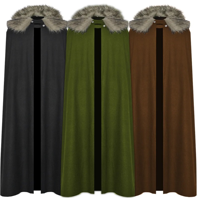 Men'S Fashion Korea - Mantel Jubah Retro Celtic Viking Fashion