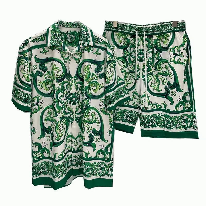 Men'S Fashion Essentials - Set Kemeja dan Celana Pendek Pria