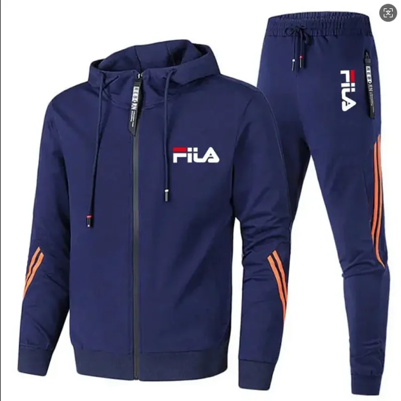 Jacket Mens Fashion - Setelan Jaket Ritsleting dan Celana Olahraga