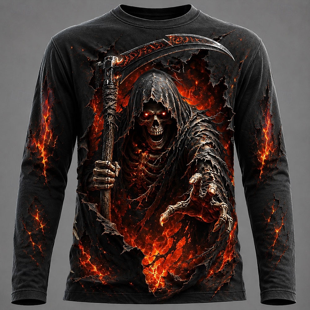 Men'S Fashion 2025 - Kaos Pria Halloween dengan Grafis 3D,