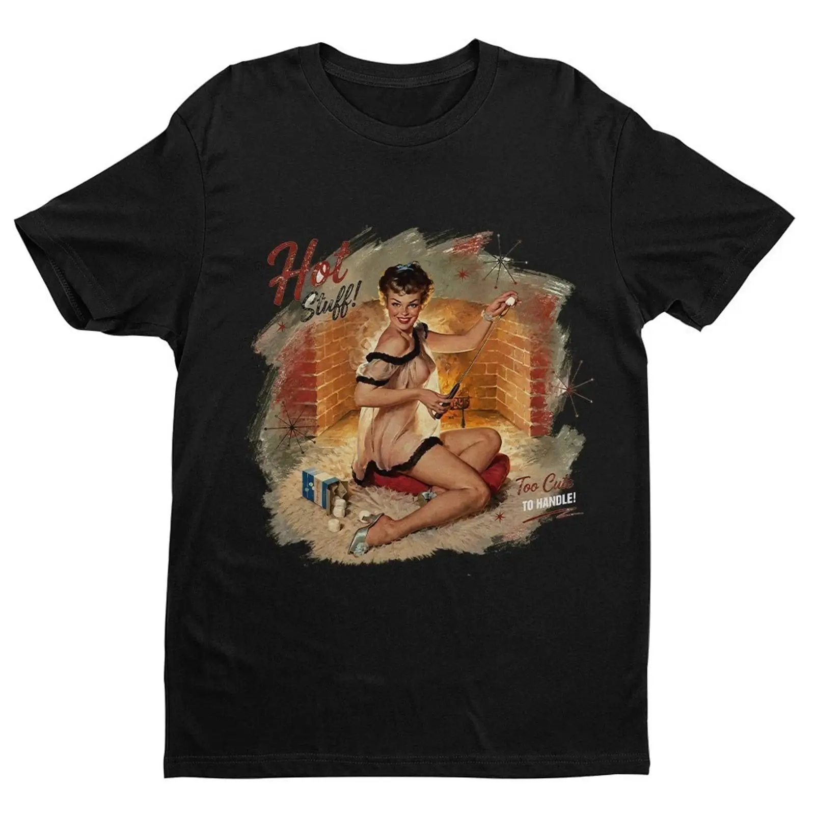 1950S Fashion Men'S - Kaos bergaya retro tahun 1950-an dengan