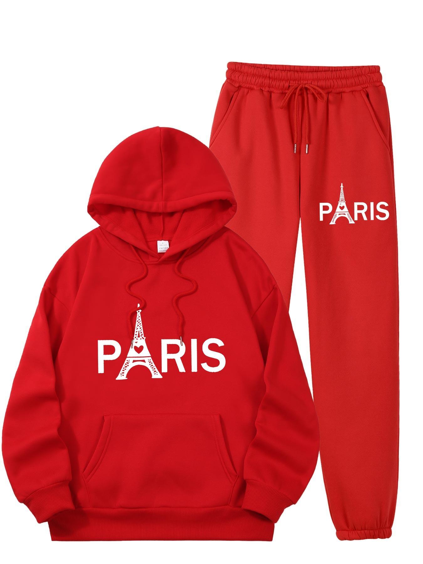 Men'S Fashion Hoodie - Setelan Olahraga Kasual 2 Potong dengan