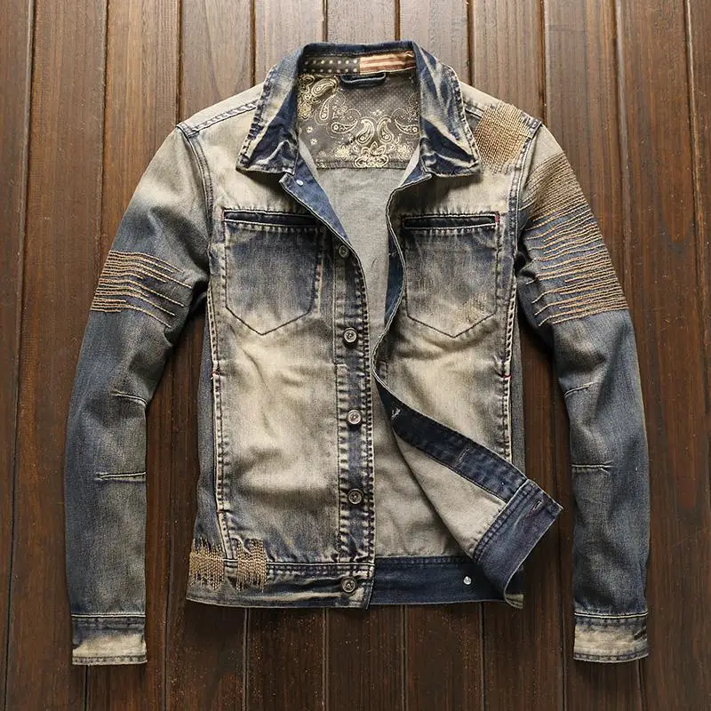 Men'S Fashion Korea - Jaket Koboi Pria Musim Gugur Korea