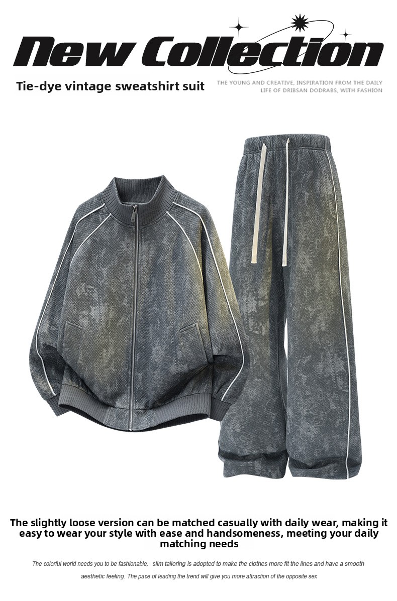 Jacket Mens Fashion - Setelan Olahraga Kasual Trendi Dua Potong