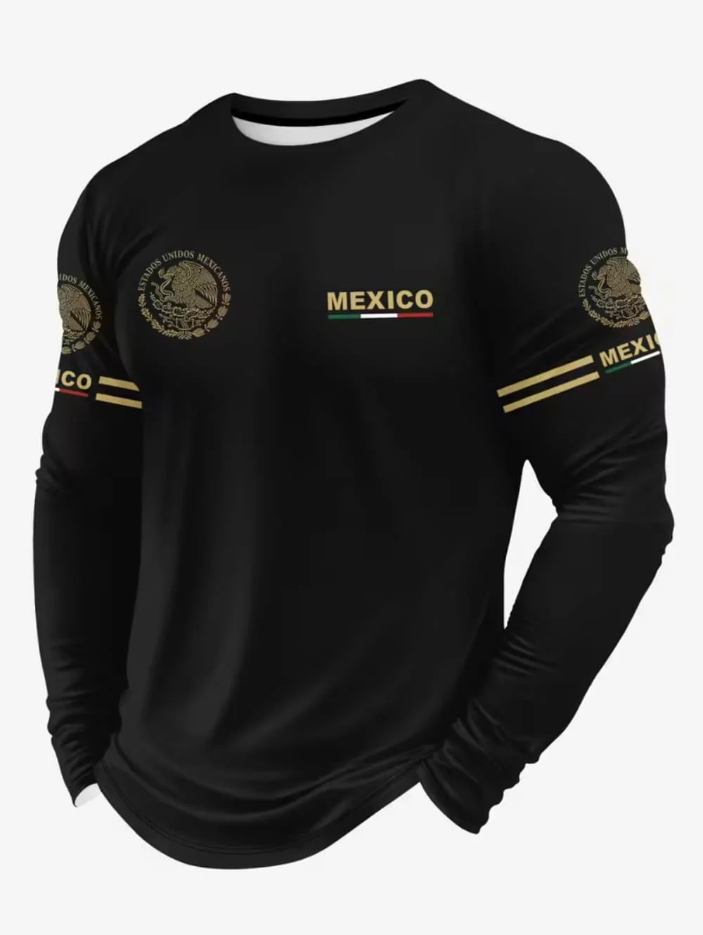 Men'S Fashion Essentials - Kaos Pria Motif Elang Meksiko, Kaos