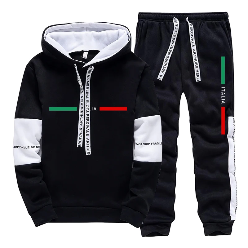 Men'S Fashion Hoodie - 2026 Setelan Olahraga Pria dengan Cetakan,