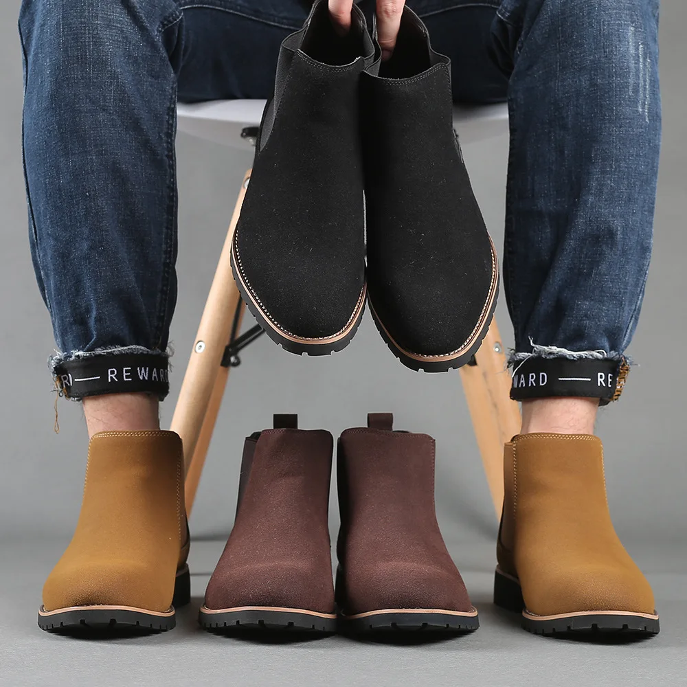 Mens Fashion Dress - Sepatu Bot Pergelangan Kaki Pria Sepatu