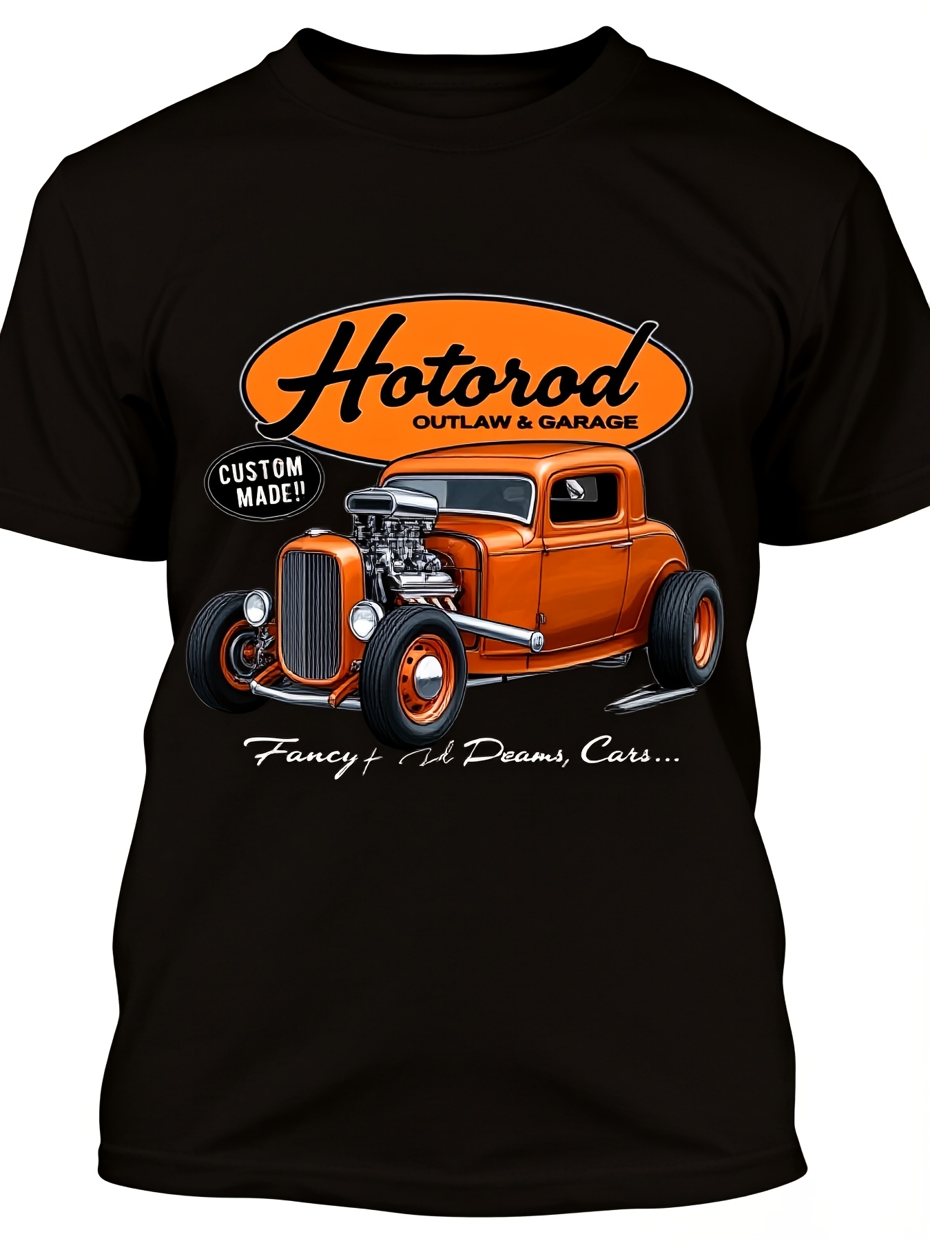 1950S Fashion Men'S - Kaos Pria Vintage 1950-an Hot Rod