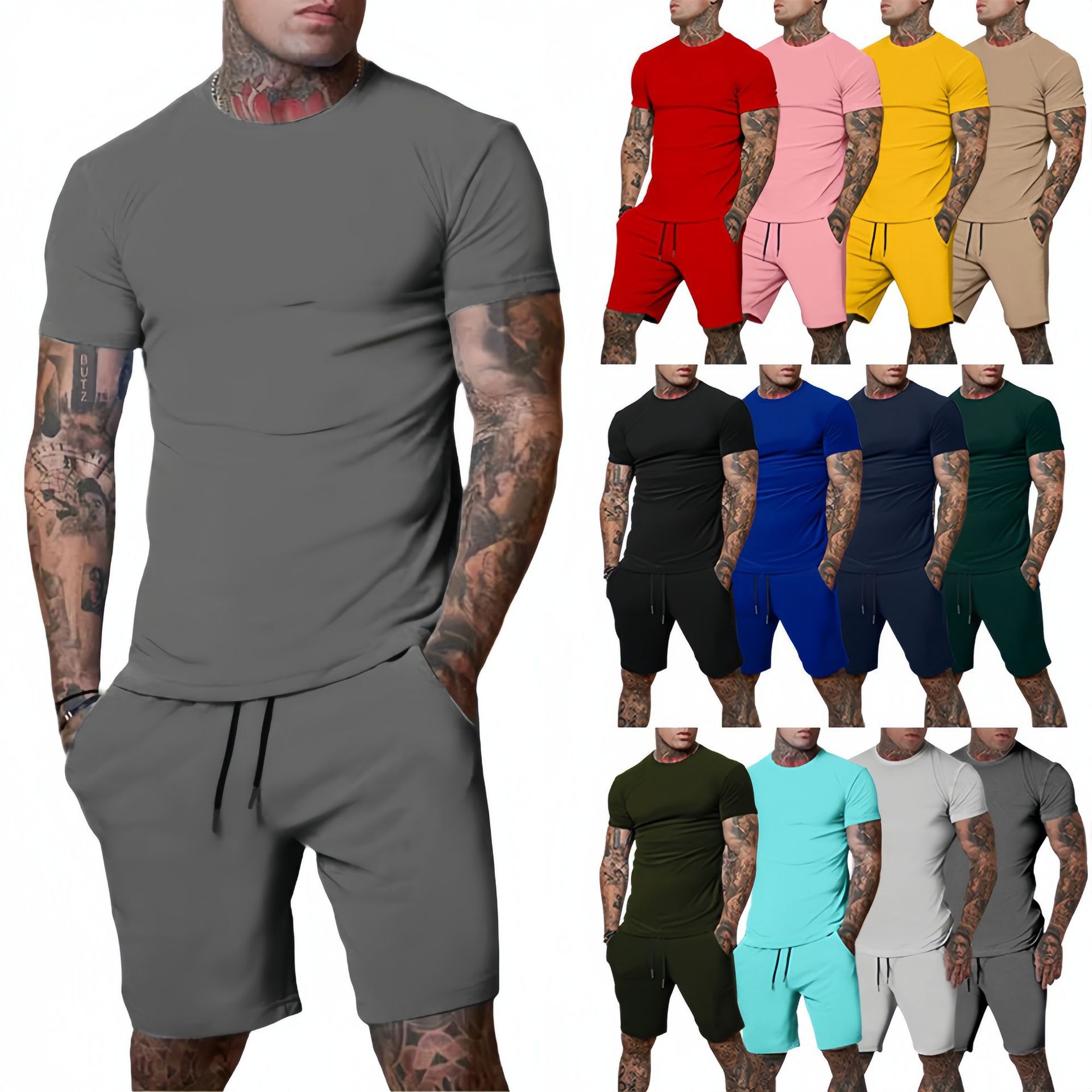 Men'S Fashion Essentials - Setelan Olahraga Luar Ruangan Musim Panas