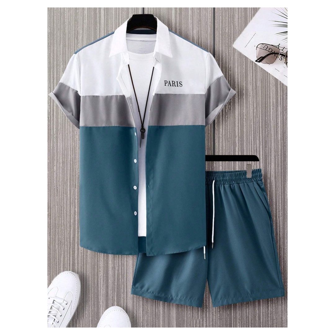 Men'S Fashion Essentials - Setelan Fashion Pria Warna Biru Dan