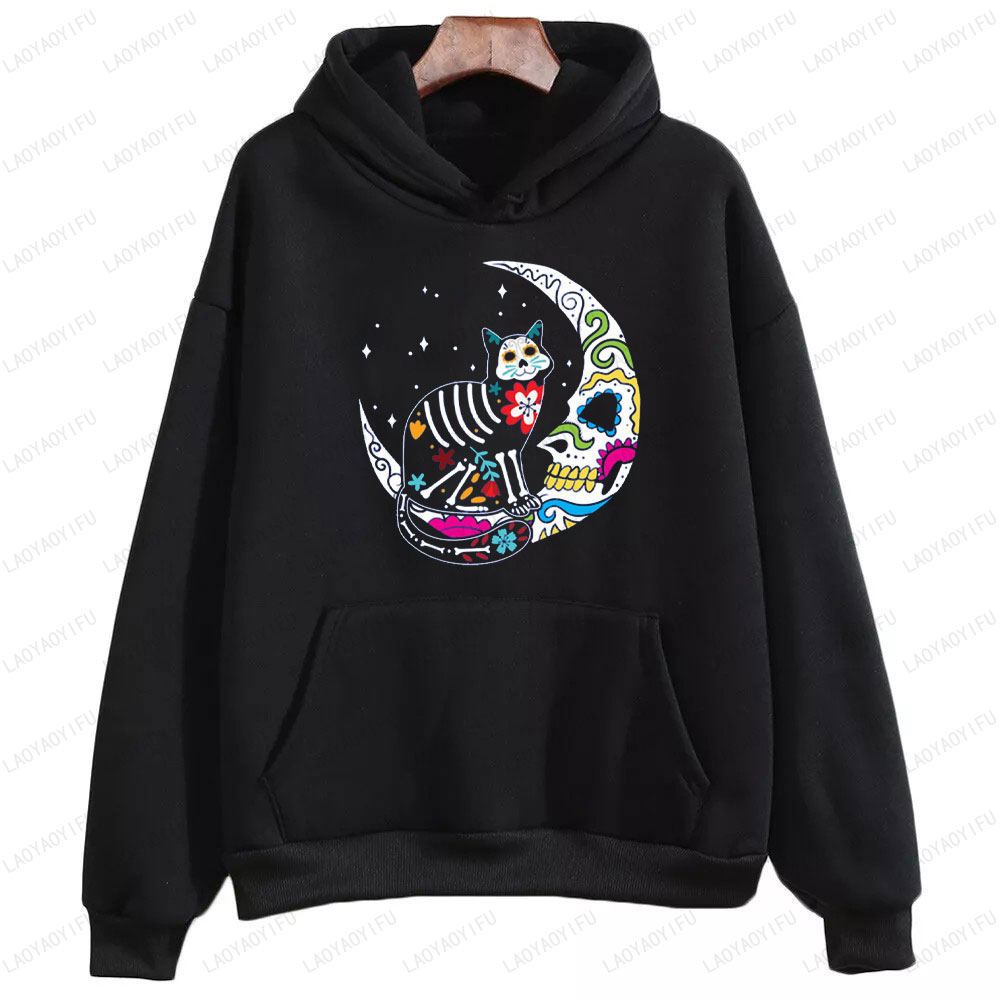 Skeleton Cat dan Skull Moon Da - Men'S Fashion For 70 Year Old ulasan dan harga
