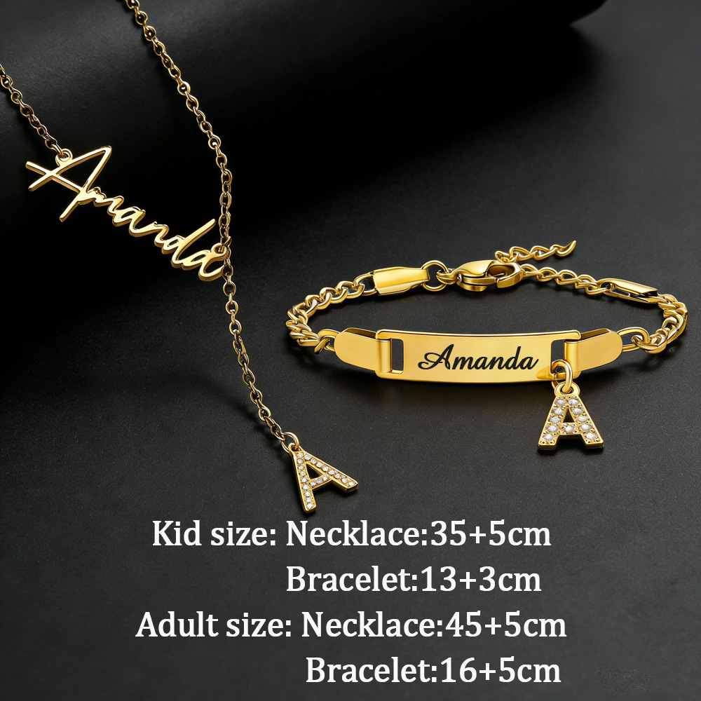 Akizoom Set Perhiasan Nama Kus - Men Fashion Kids ulasan dan harga