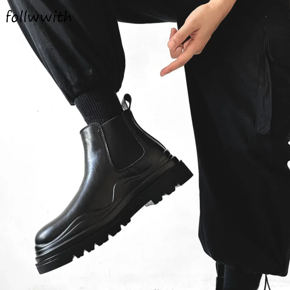 Sepatu Chelsea Kulit Hitam Pri - Men Fashion Kids ulasan dan harga