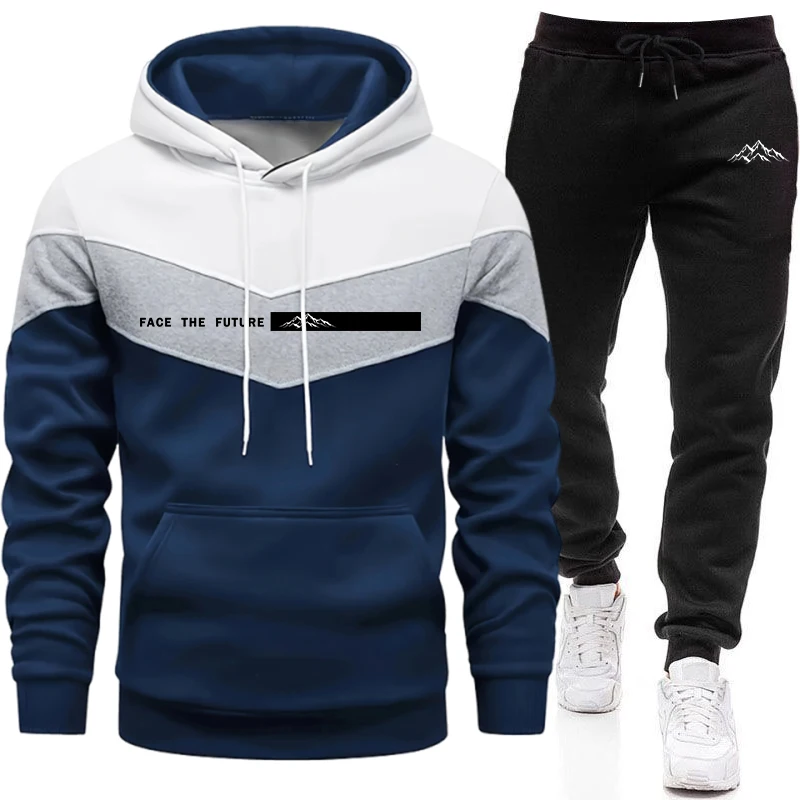 Setelan Olahraga Kasual Harian - Men'S Fashion Hoodie ulasan dan harga