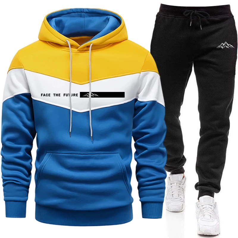 Setelan Olahraga Kasual Harian - Men'S Fashion Hoodie ulasan dan harga