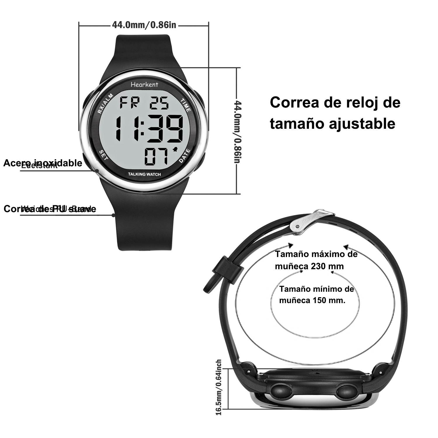 Hearkent jam tangan berbicara  - Men'S Fashion For 70 Year Old ulasan dan harga