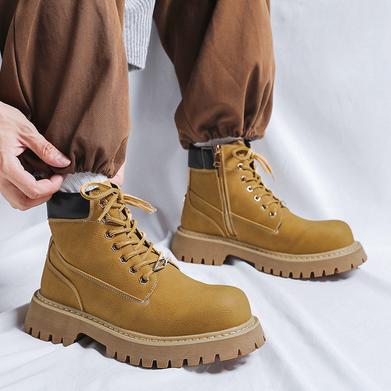 Sepatu Bot Platform Gaun Perja - Mens Fashion Dress ulasan dan harga