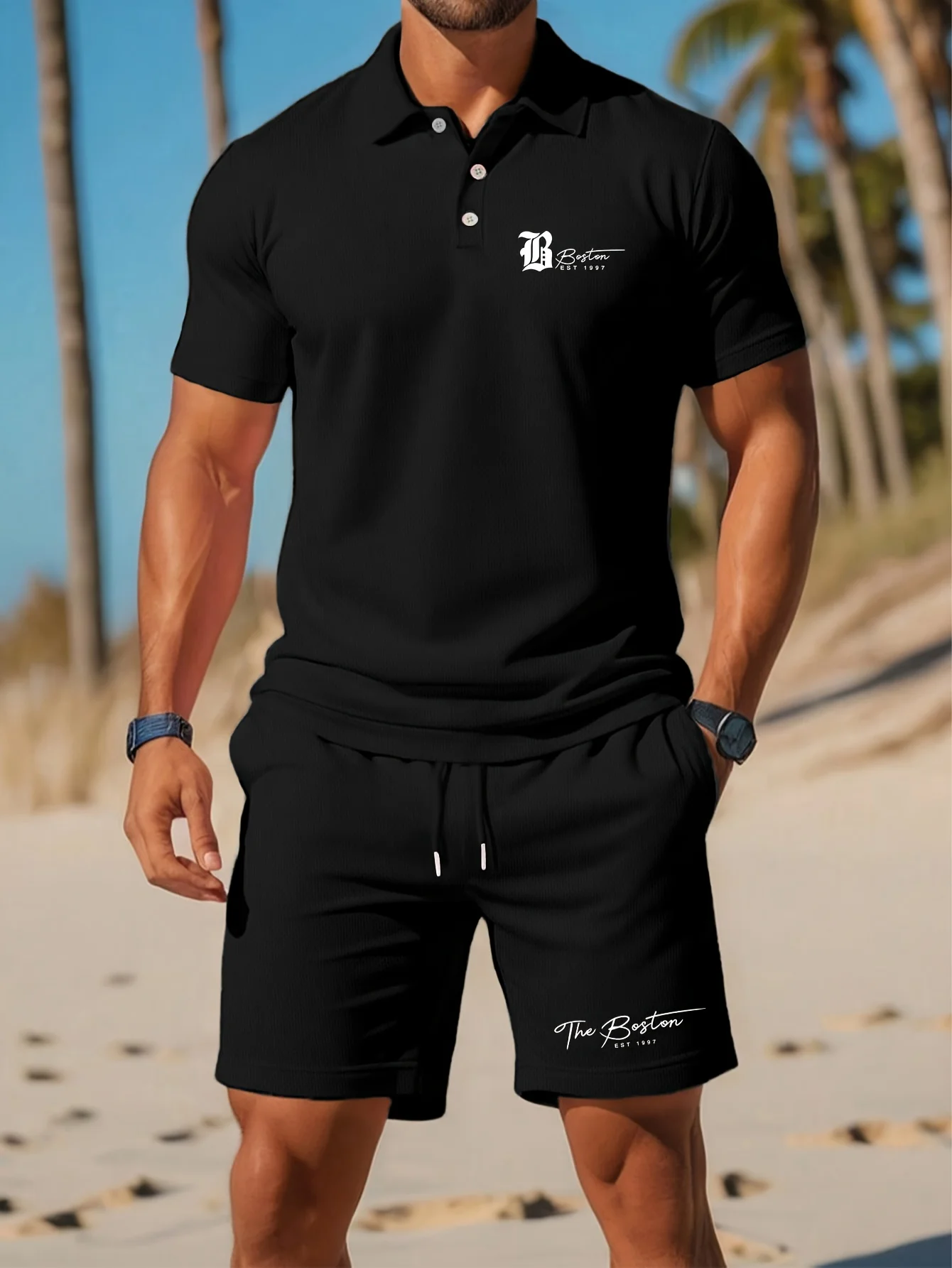 Setelan Kaos Polo Pria Baru Mu - Men'S Fashion Essentials ulasan dan harga
