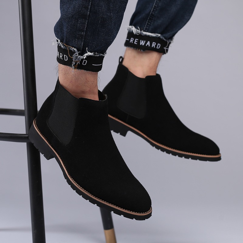 Sepatu Boots Pria Gaya Inggris - Mens Fashion Dress ulasan dan harga