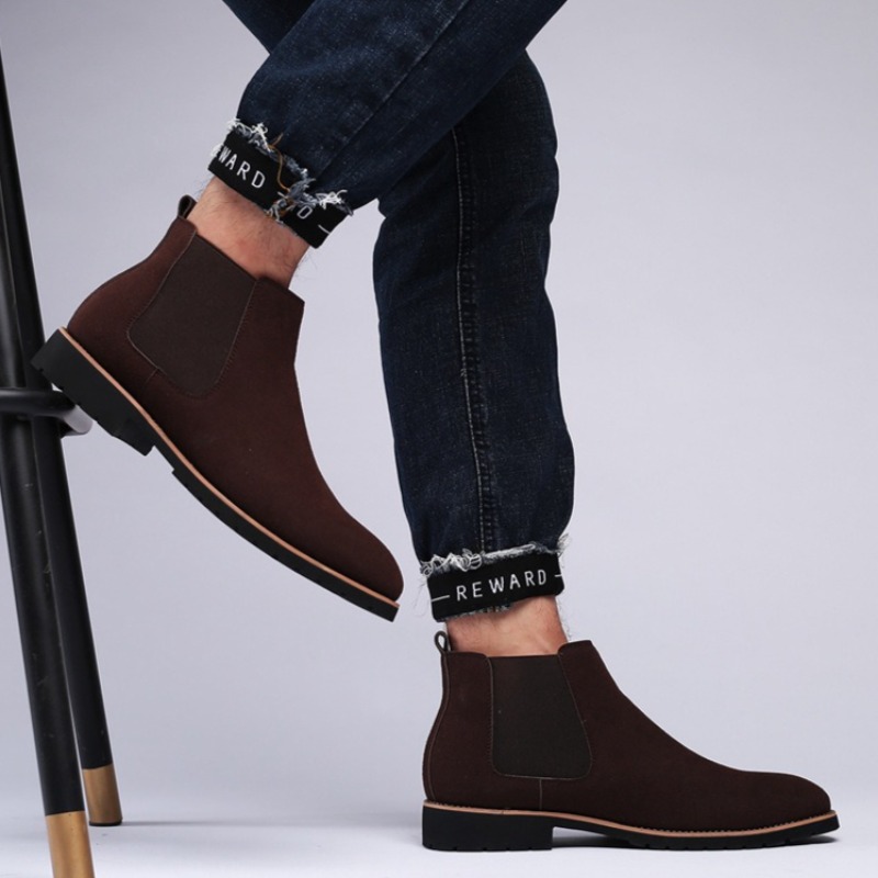 Sepatu Boots Pria Gaya Inggris - Mens Fashion Dress ulasan dan harga