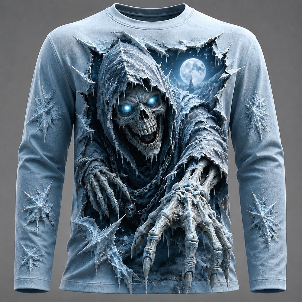 Kaos Pria Halloween dengan Gra - Men'S Fashion 2025 ulasan dan harga