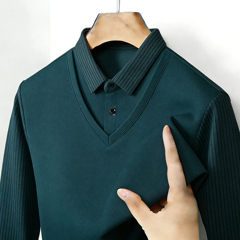 Kemeja Pria Dua Potong Palsu K - Men'S Fashion Essentials ulasan dan harga