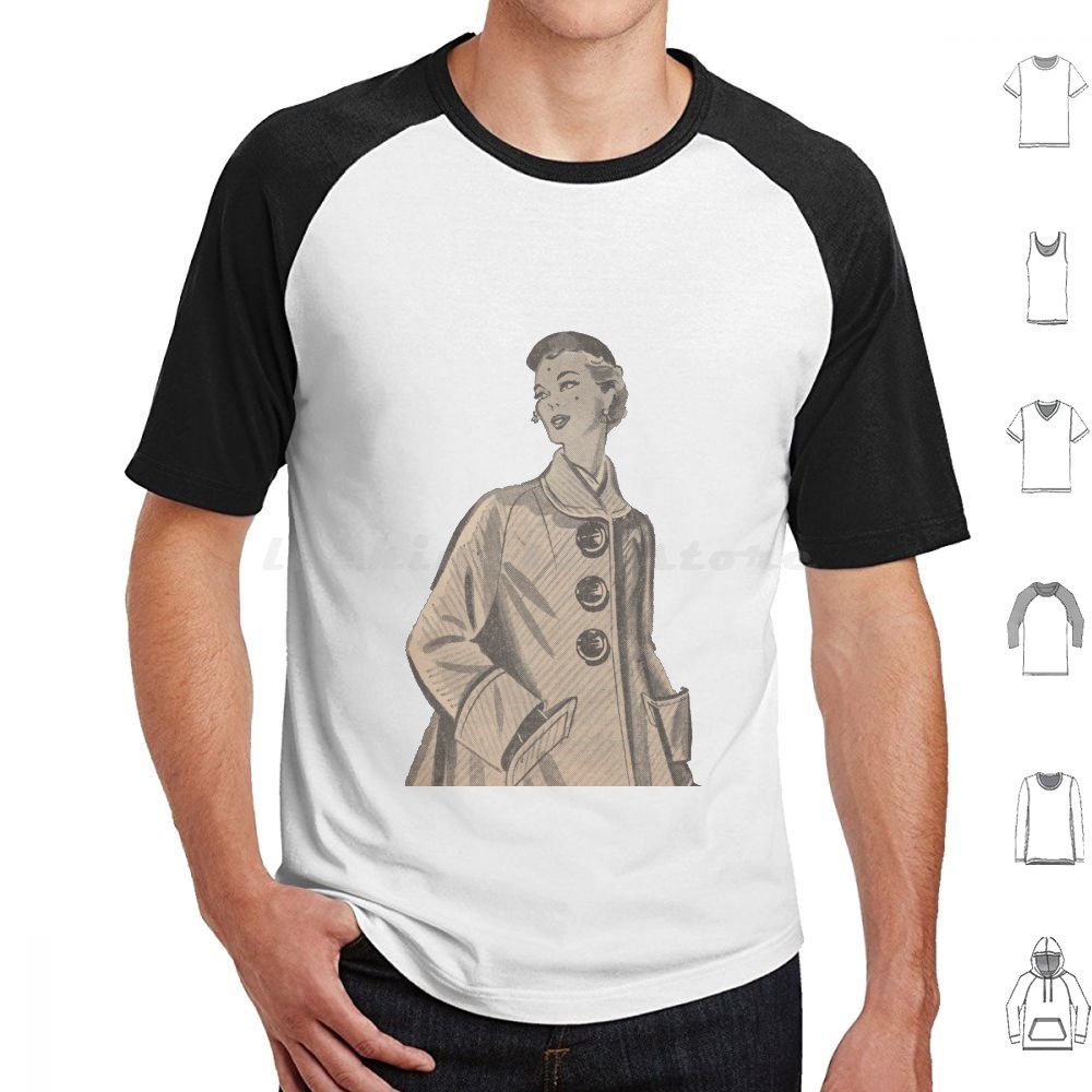 Kaos dengan Motif Majalah Mode - 1950S Fashion Men'S ulasan dan harga