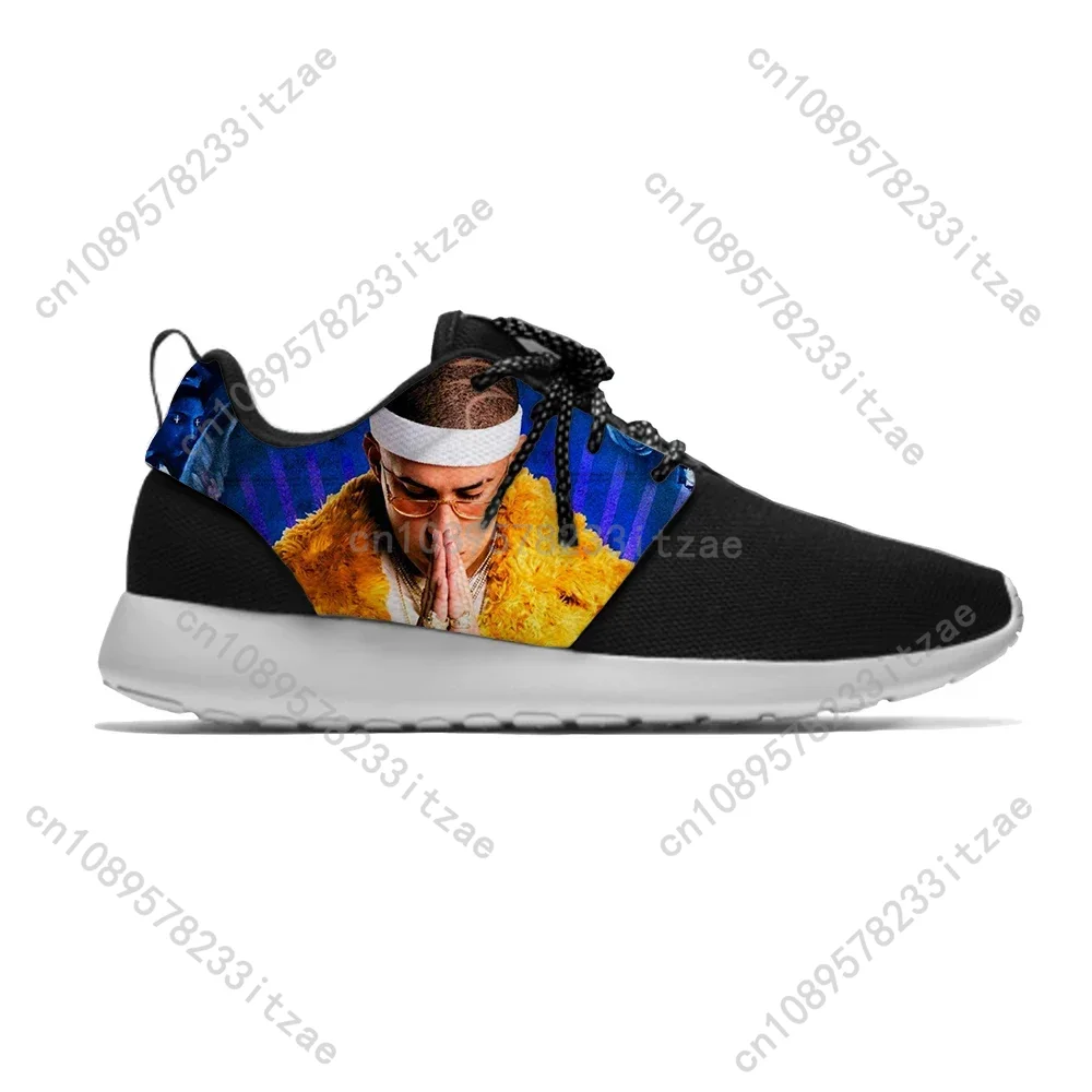 Bad Bunny Hip Hop Rapper Musik - Men'S Fashion Running Shoes ulasan dan harga