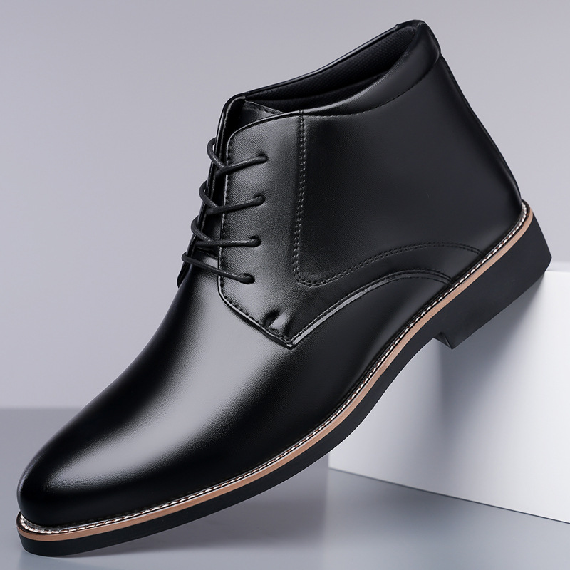 Sepatu bot kulit pria model hi - Mens Fashion Dress Shoes ulasan dan harga