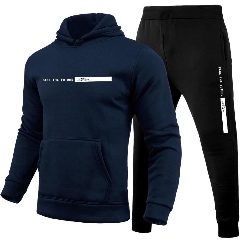 Setelan Olahraga Pria Bermotif - Men'S Fashion Hoodie ulasan dan harga