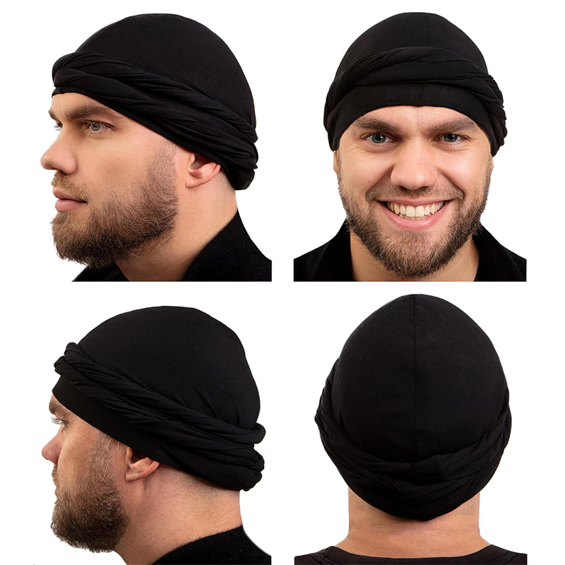 Baru topi Turban pria elastis  - Men'S Fashion With Hat ulasan dan harga