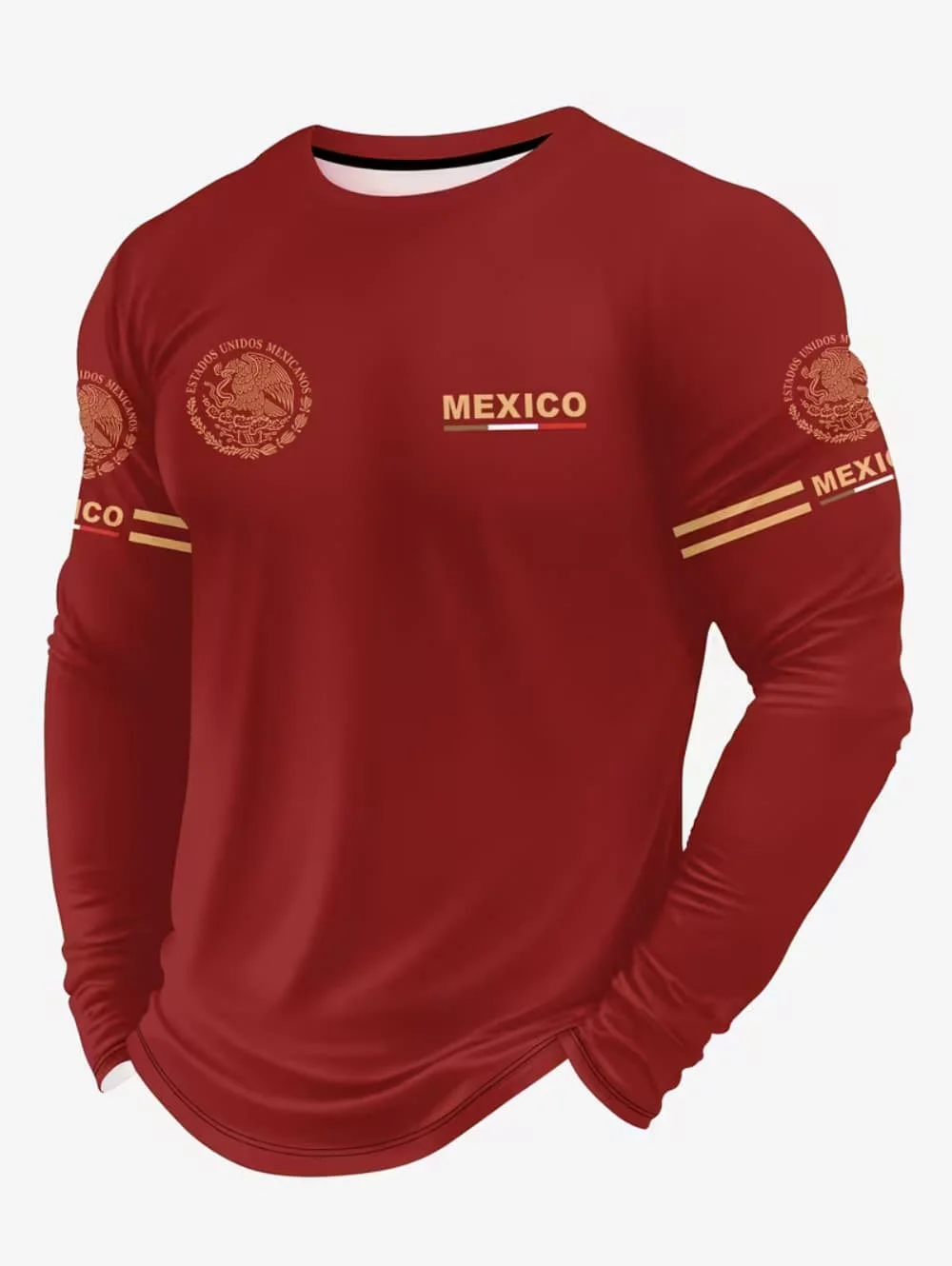 Kaos Pria Motif Elang Meksiko, - Men'S Fashion Essentials ulasan dan harga