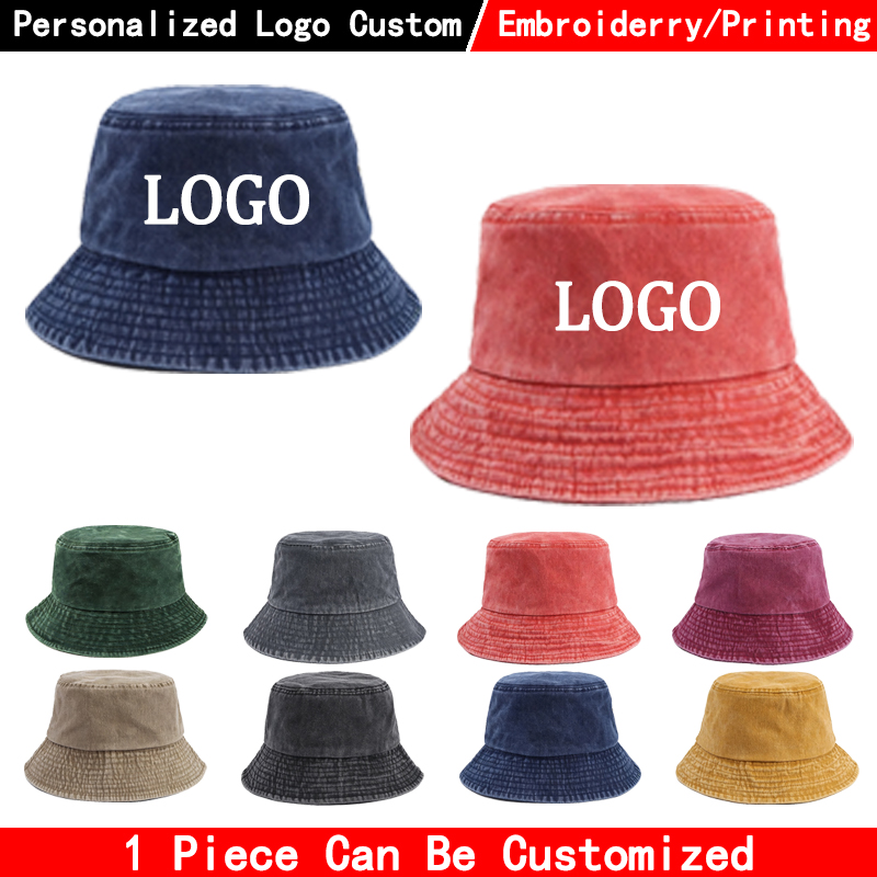 Topi ember denim dengan logo k - Men'S Fashion With Hat ulasan dan harga
