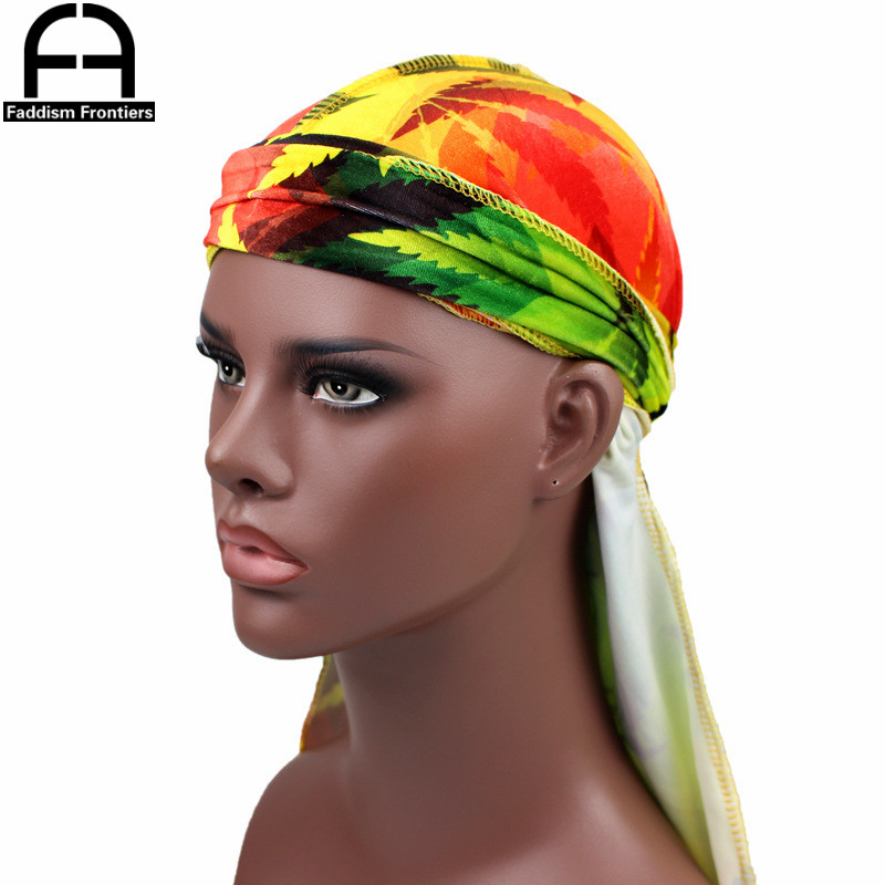 Bandana Kain Beludru Cetak Dau - Men'S Fashion With Hat ulasan dan harga