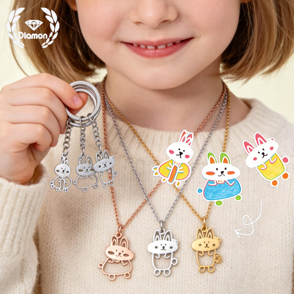 Diamon Kalung Lukisan Tangan G - Men Fashion Kids ulasan dan harga