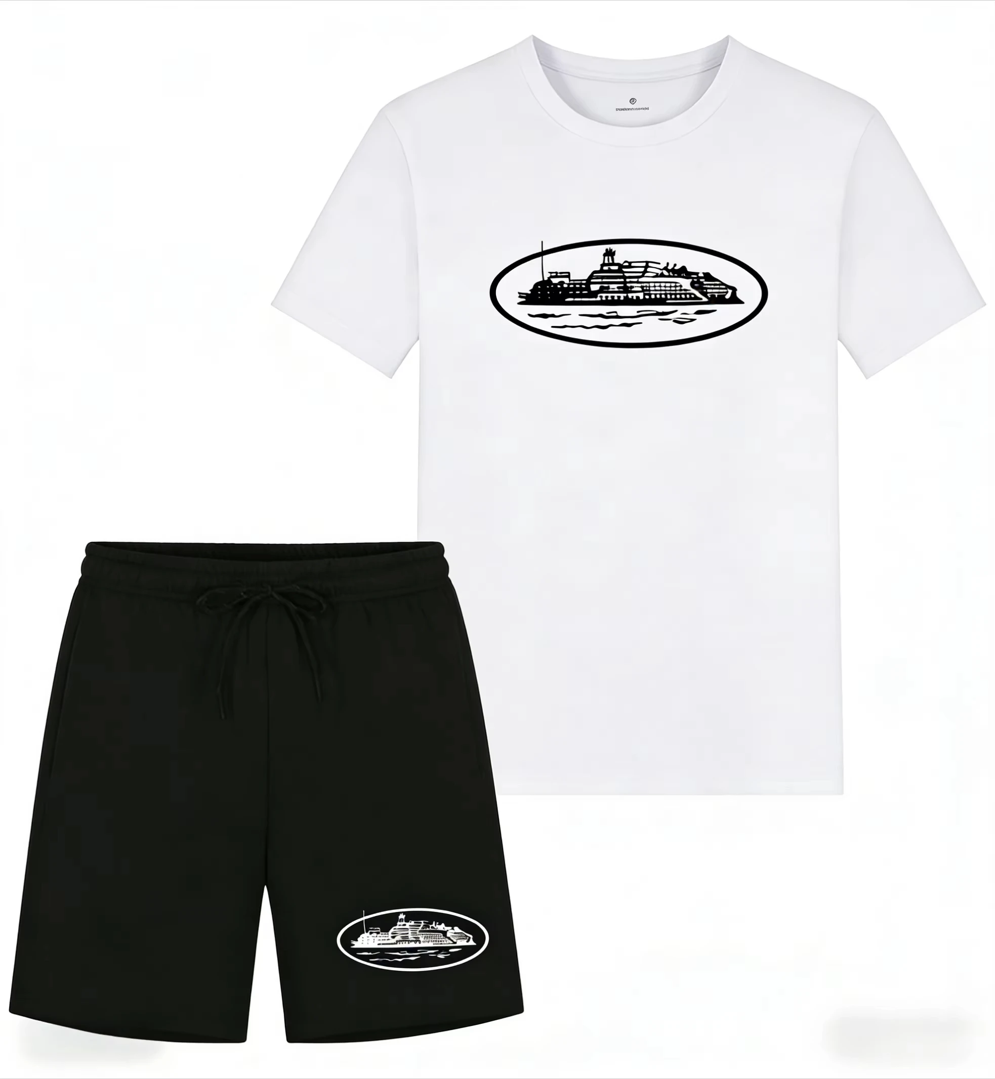 Kaos dan Celana Pendek Motif P - Men'S Fashion Essentials ulasan dan harga