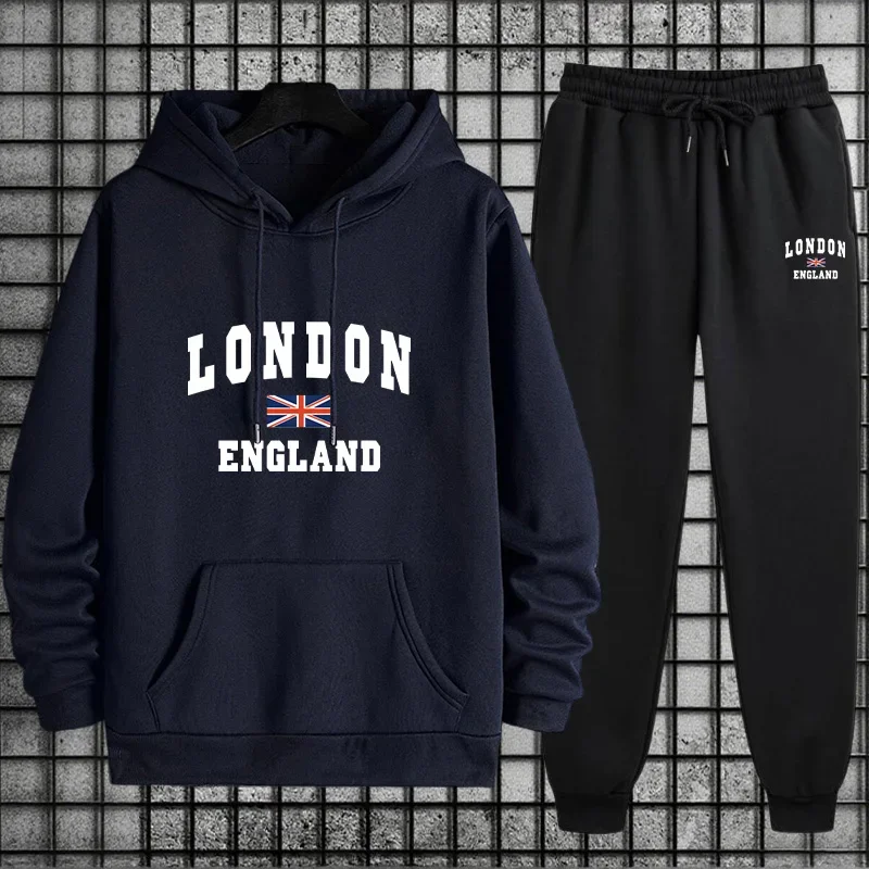Setelan Olahraga Pria Terpopul - Men'S Fashion Hoodie ulasan dan harga
