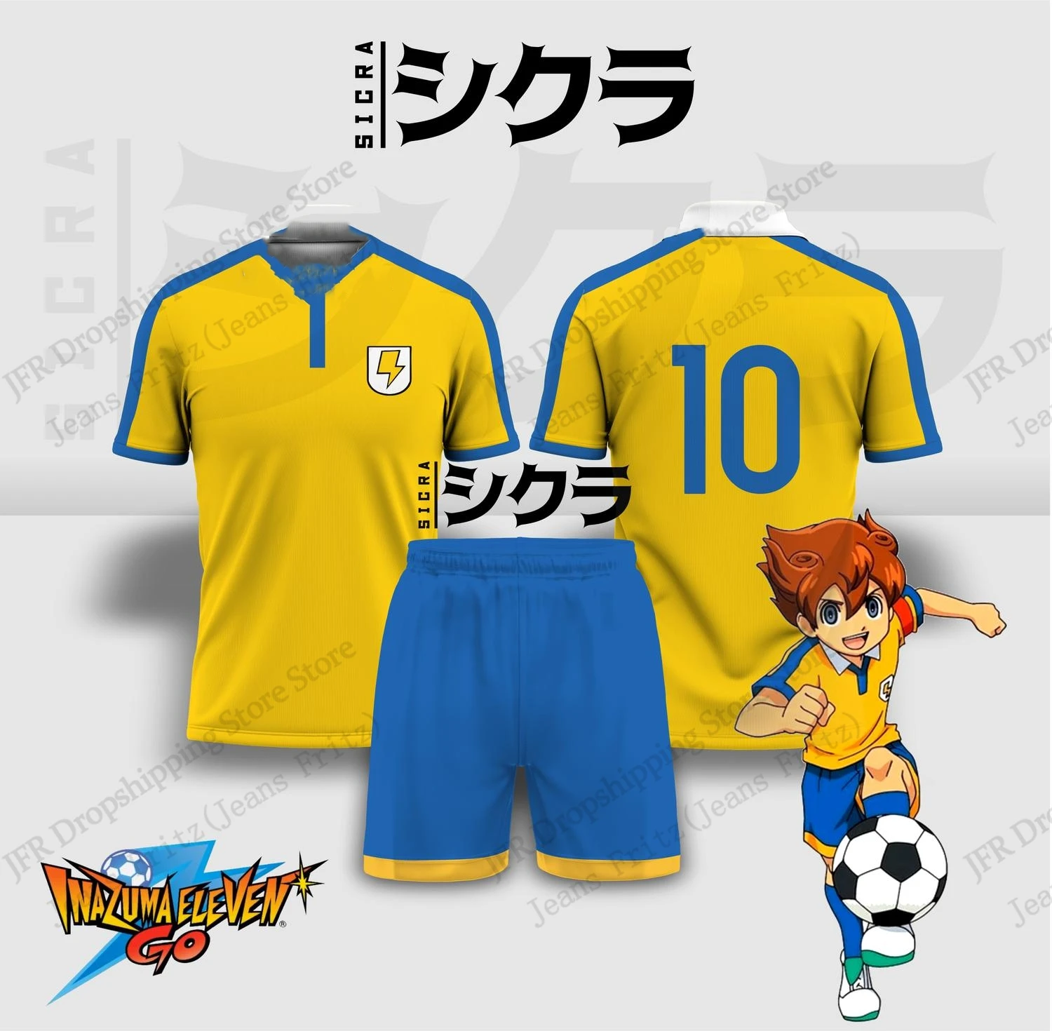 Set Jersey Jersey Inazuma Elev - Men Fashion Kids ulasan dan harga