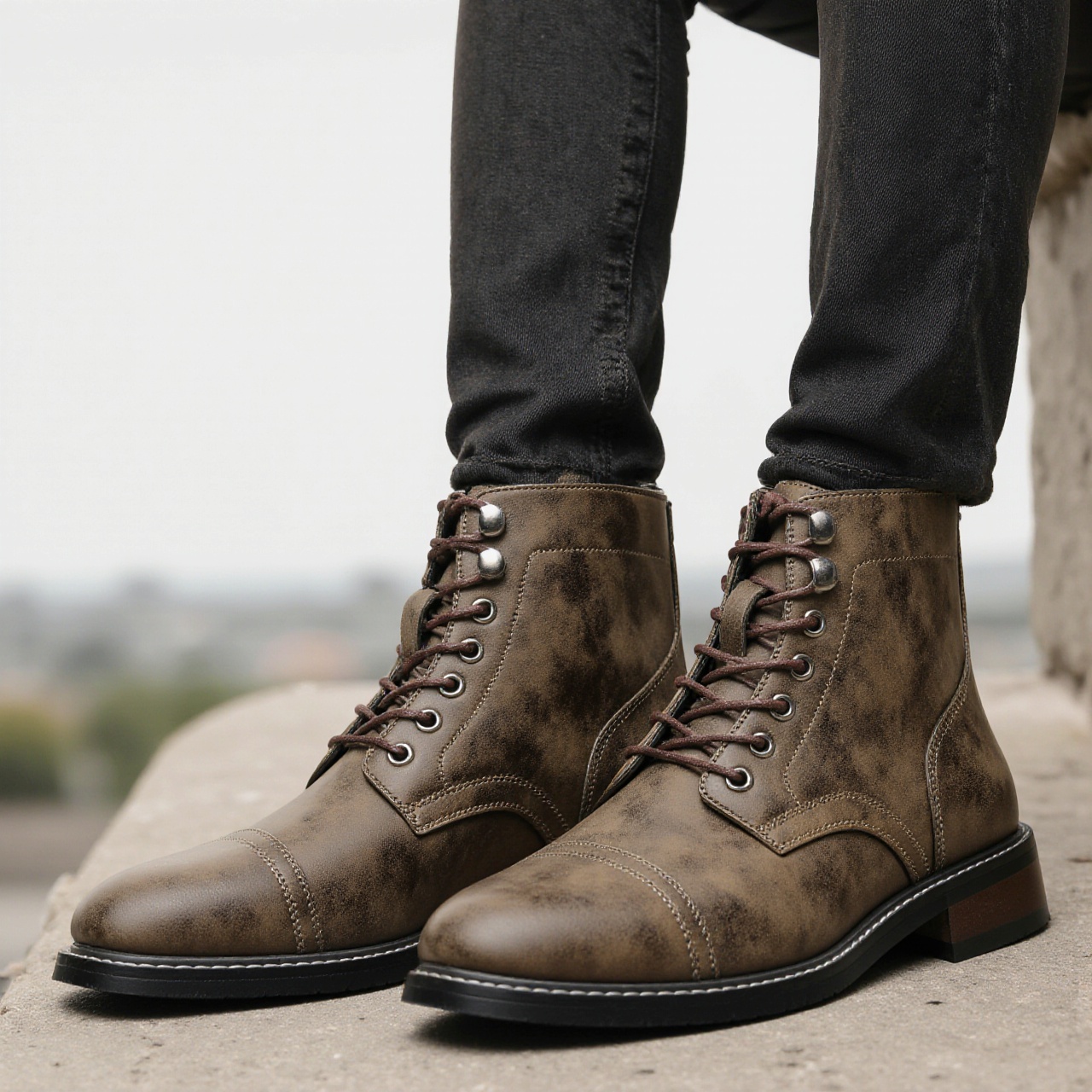 Sepatu Bot Kulit 2026 Retro Me - Men'S Fashion Model ulasan dan harga